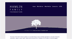 Desktop Screenshot of hamlinfoundation.org